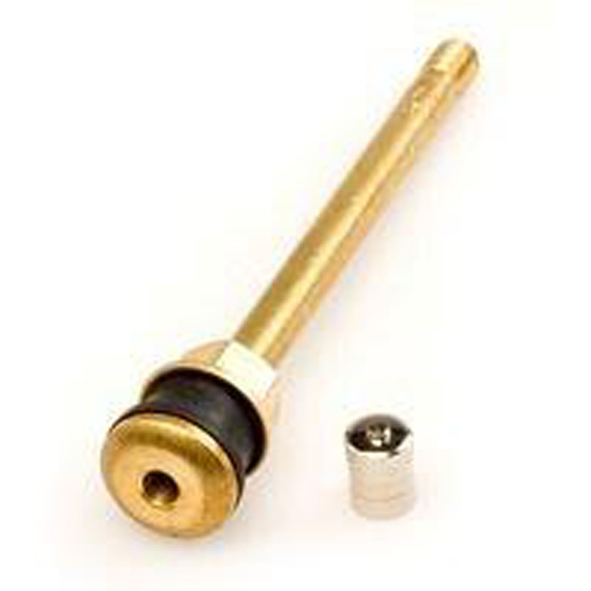 Haltec Tubeless Truck Tire Valve — 0.625in. Rim Hole Size, Metal, 4 3/8in., 10 Pcs, Model# HALTV-573A